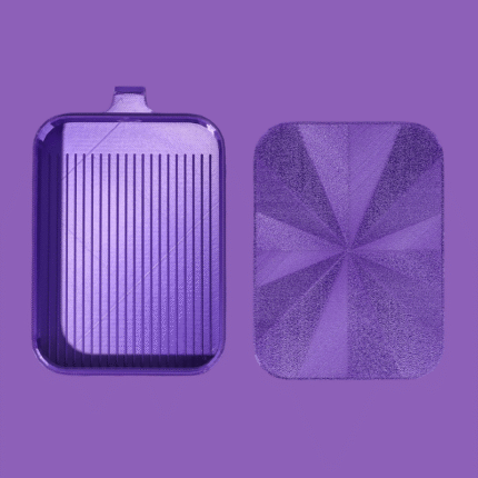 Lavender 3D printed diamond art tray and silk-finish lid.