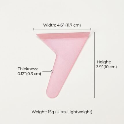 Dimension guide for diamond painting scraper: 4.6 inches width and 15g ultra-lightweight.