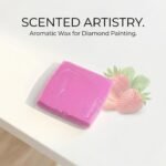 Premium pink strawberry scented diamond painting wax for a luxurious and aromatic crafting ritual.