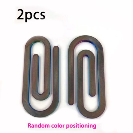 2pcs Mystic Rainbow 3D printed giant clips with random color positioning for diamond art.