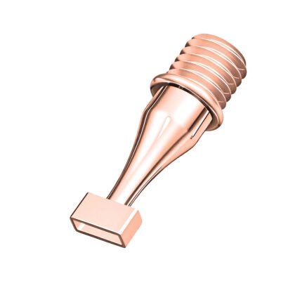 2-placer rose gold stainless steel diamond painting nib with 0.1mm ultra-thin precision edge.