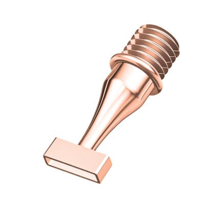 3-placer rose gold stainless steel diamond painting nib with 0.1mm ultra-thin precision edge.