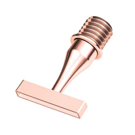 6-placer rose gold stainless steel diamond painting nib with 0.1mm ultra-thin precision edge.