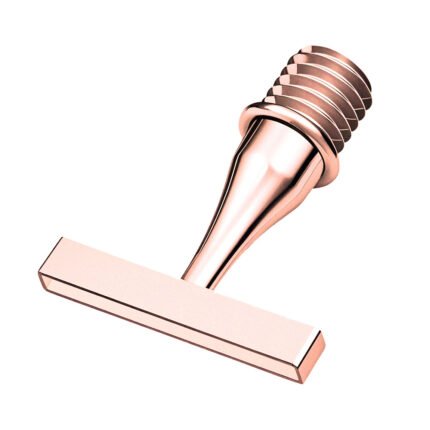 8--placer rose gold stainless steel diamond painting nib with 0.1mm ultra-thin precision edge.