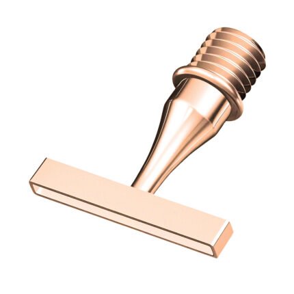 9-placer rose gold stainless steel diamond painting nib with 0.1mm ultra-thin precision edge.