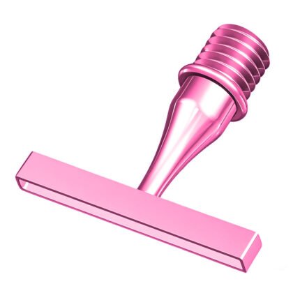 10-placer rose pink stainless steel diamond painting nib with 0.1mm ultra-thin edge.