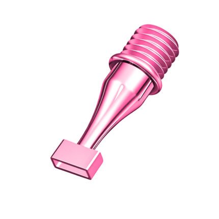 2-placer rose pink stainless steel diamond painting nib with 0.1mm ultra-thin edge.