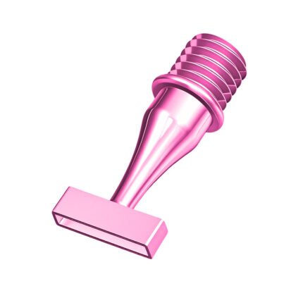 4-placer rose pink stainless steel diamond painting nib with 0.1mm ultra-thin edge.