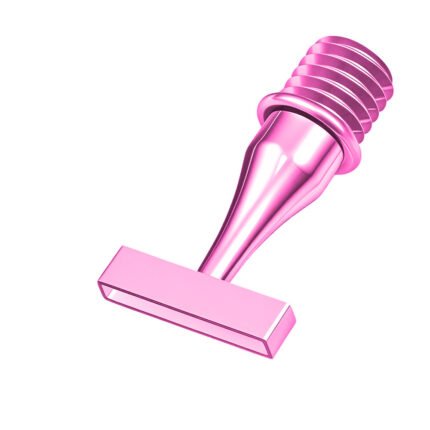 5-placer rose pink stainless steel diamond painting nib with 0.1mm ultra-thin edge.