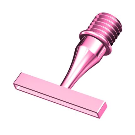 9-placer rose pink stainless steel diamond painting nib with 0.1mm ultra-thin edge.