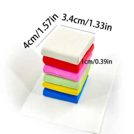 Standard dimensions of fruit scented diamond painting glue clay square: 4cm by 3.4cm by 1cm.