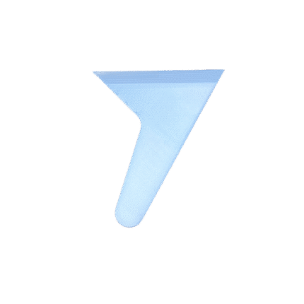 Sky blue 3D printed diamond painting scraper and straightener for achieving flawless rows in diamond art.